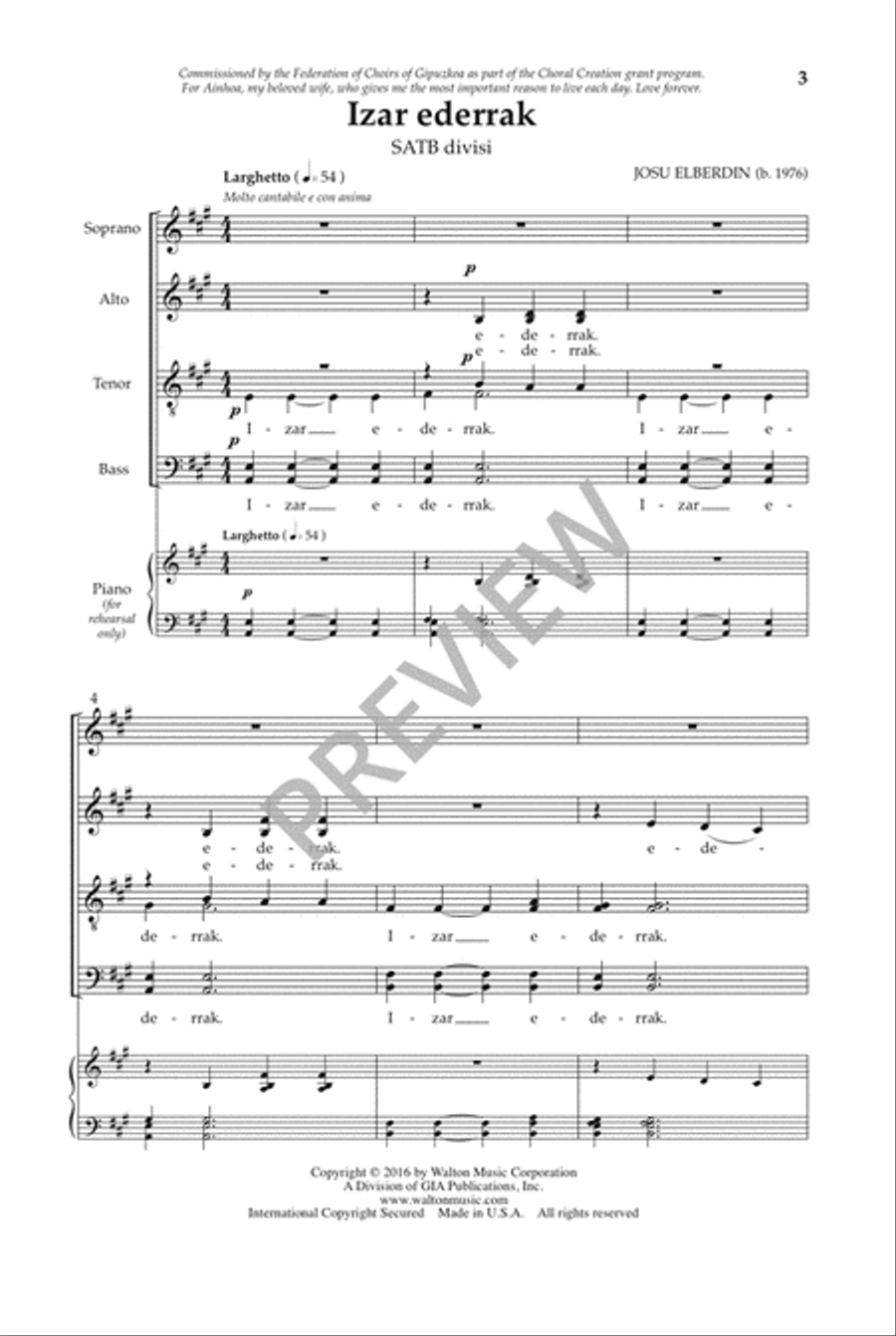 Izar ederrak (SATB) Divisi scores gallery preview page 4