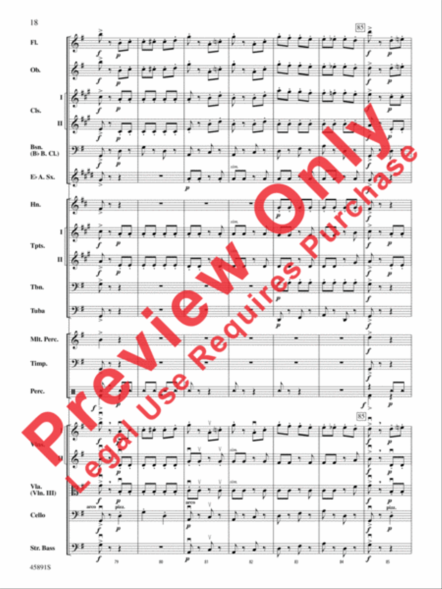 Dance of the Hours Full Orchestra scores gallery preview page 18