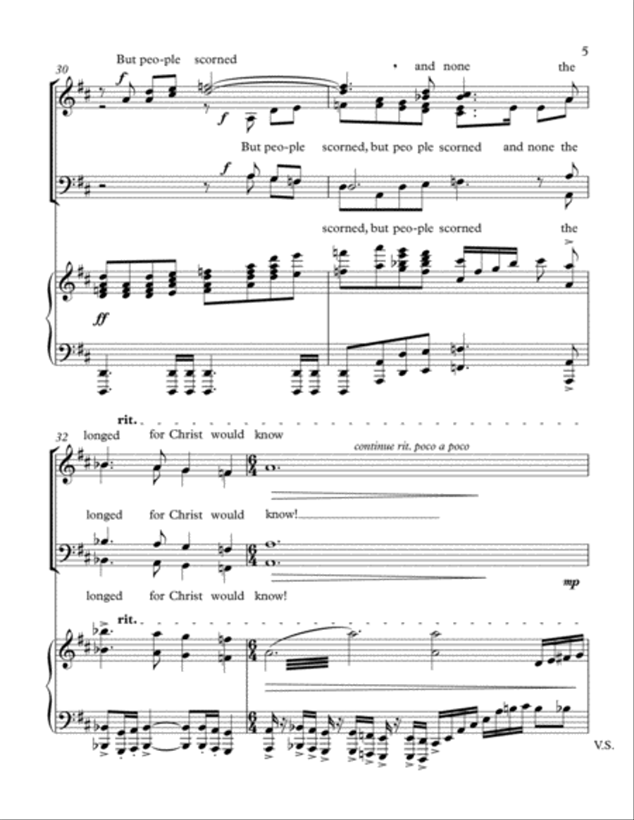 Hosanna to the King! (My Song is Love Unknown) 4-Part scores gallery preview page 5