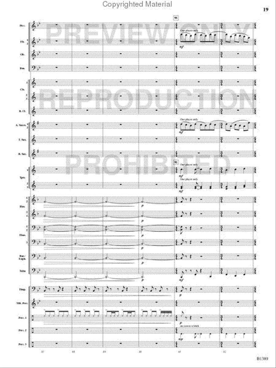 American Visions Concert Band scores gallery preview page 18