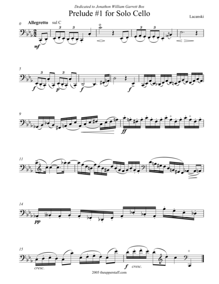 9 Preludes for Solo Cello image number null