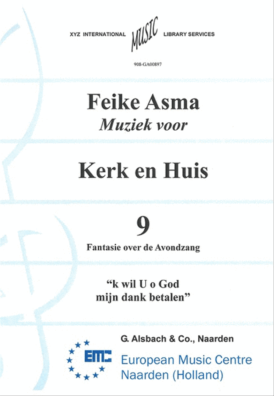 Muziek voor Kerk & Huis 09 Muziek voor Kerk & Huis 09 Organ scores gallery preview page 1