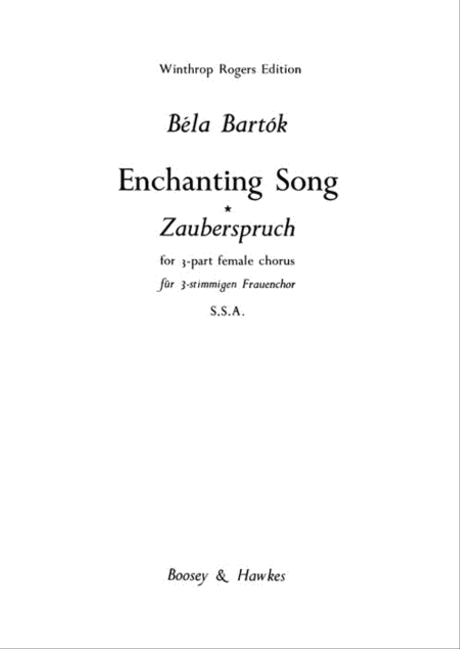 Enchanting Song SSA scores gallery preview page 1