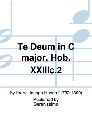 Book cover for Te Deum in C major, Hob. XXIIIc.2