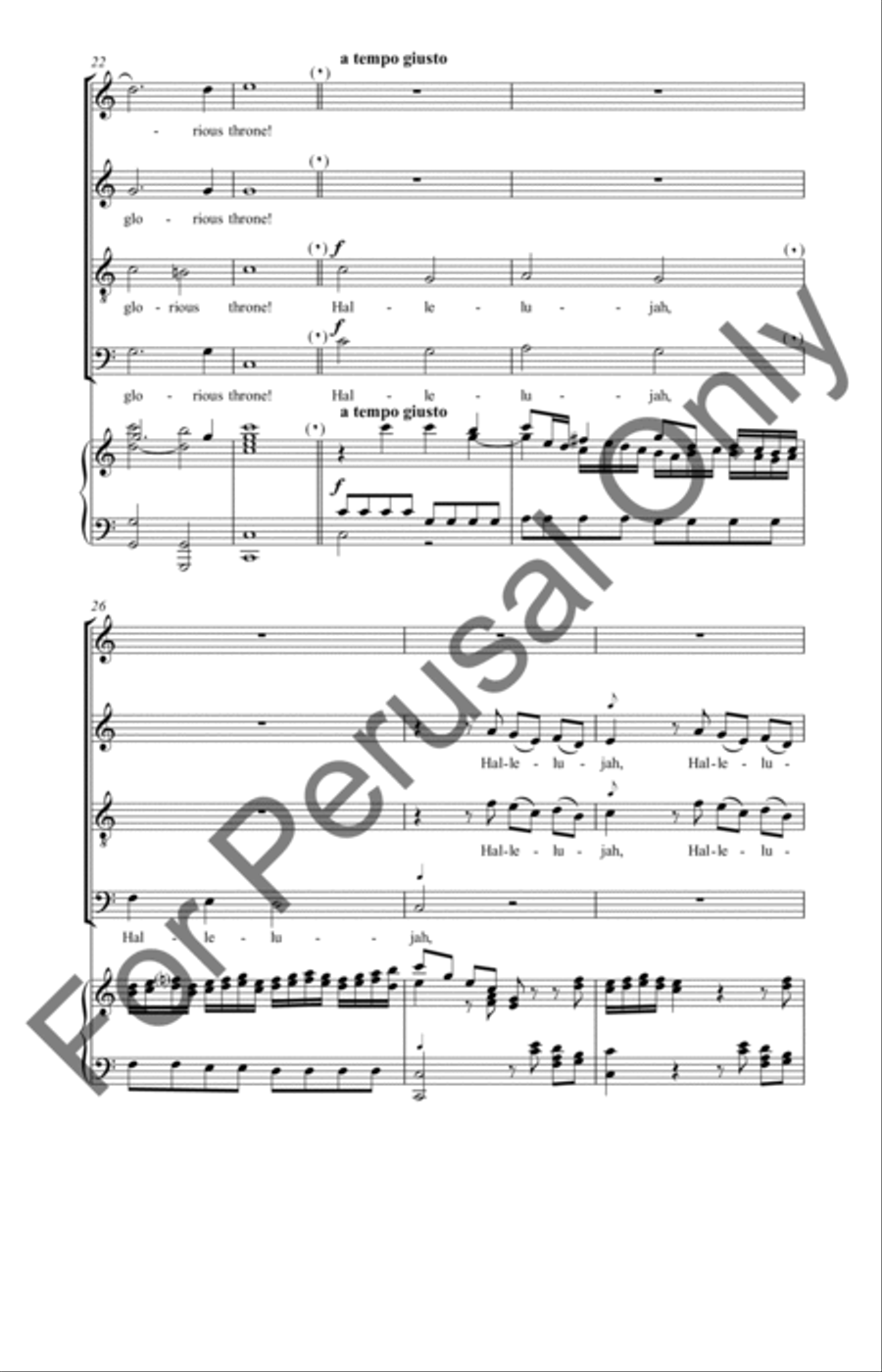 How Excellent Thy Name 4-Part scores gallery preview page 6