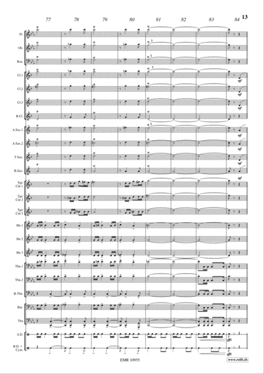 Concordia March Concert Band scores gallery preview page 14