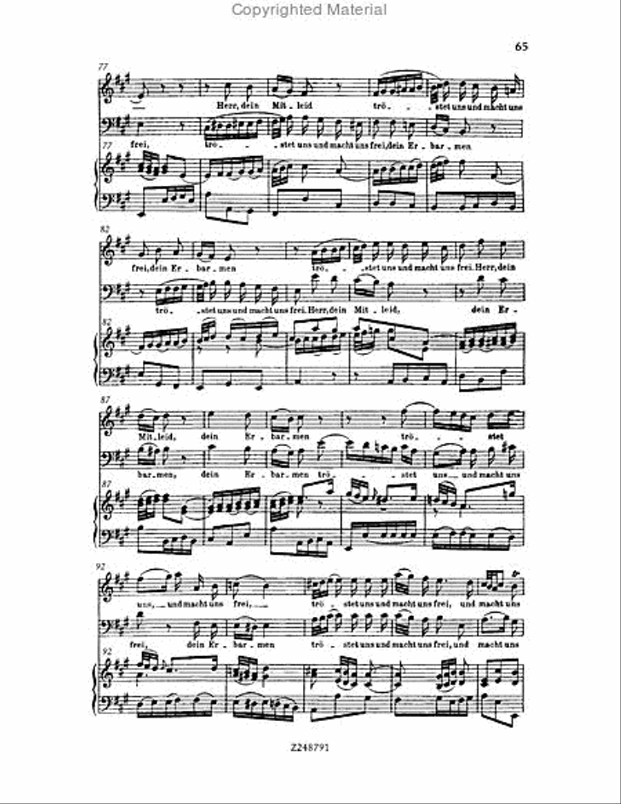 Christmas Oratorio, BWV 248 Choir scores gallery preview page 64