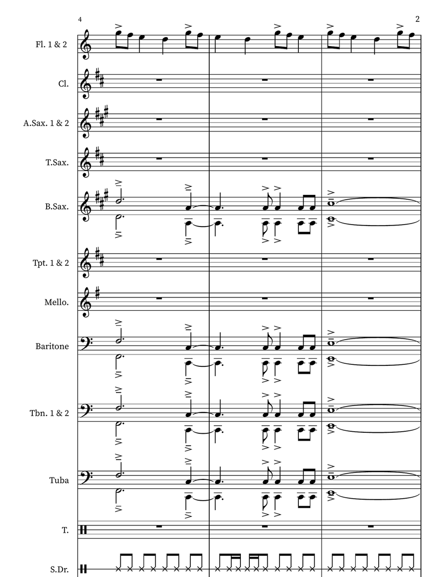 Mo Bamba Small Ensemble scores gallery preview page 2