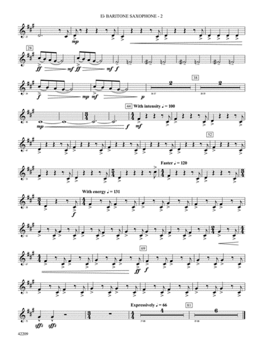 The Hobbit: The Desolation of Smaug, Suite from: E-flat Baritone Saxophone
