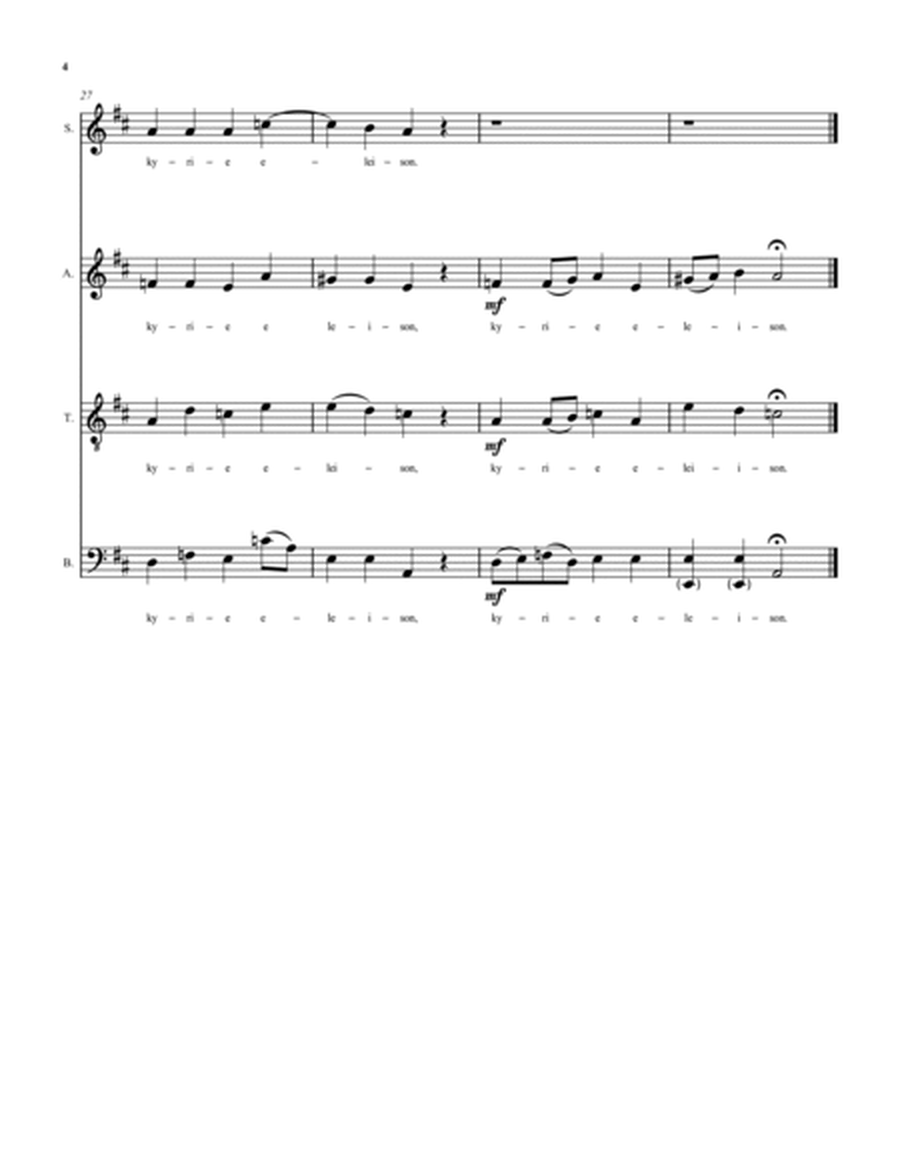 Missa Cappella - an a cappella mass for SATB choir and two soloists image number null