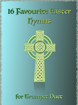 Book cover for 16 Favourite Easter Hymns for Trumpet Duet