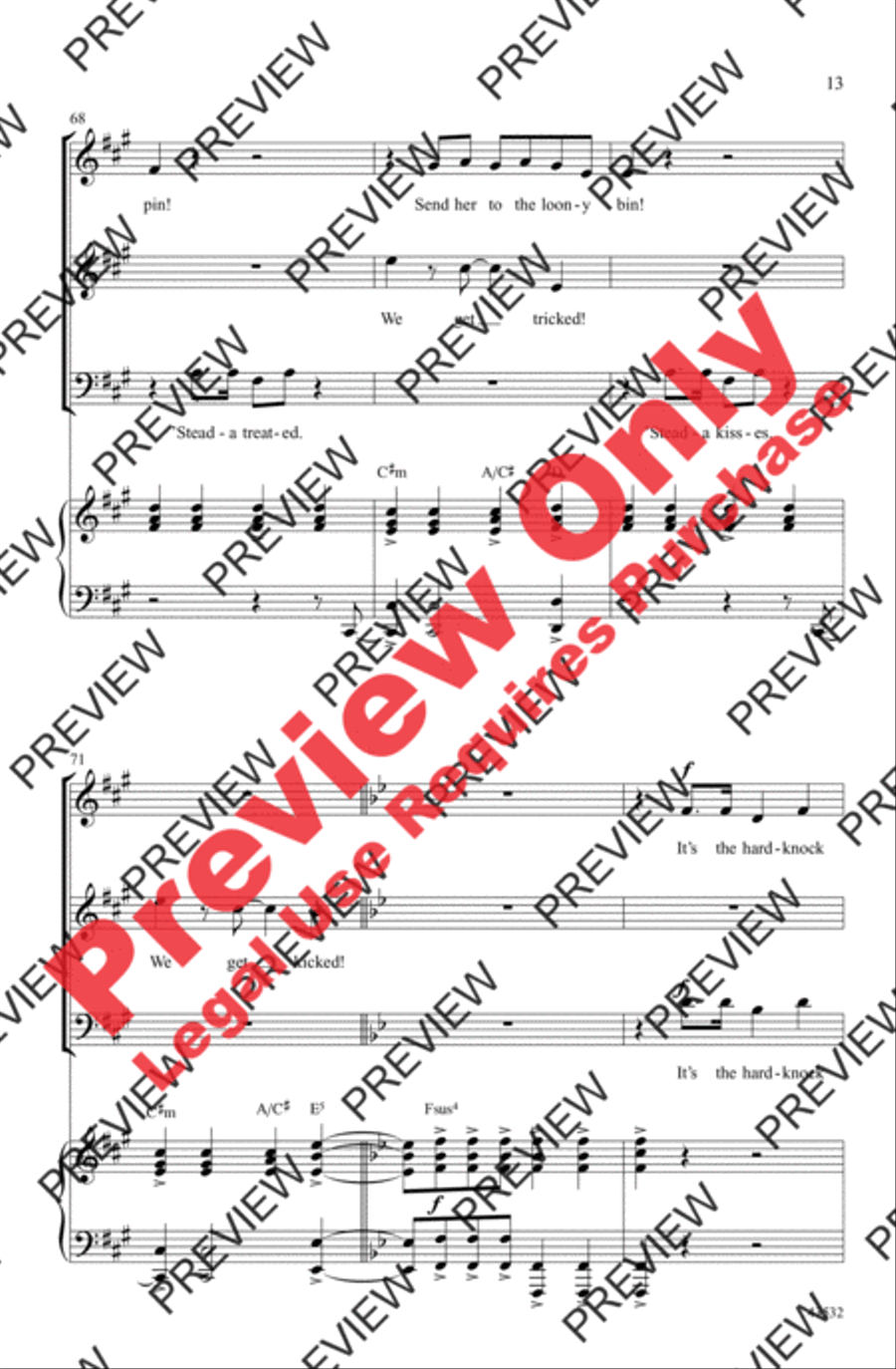 It's the Hard-Knock Life It's the Hard-Knock Life 3-Part scores gallery preview page 13