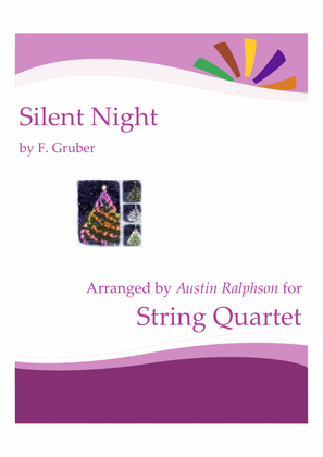 Book cover for Silent Night version 2 - string quartet