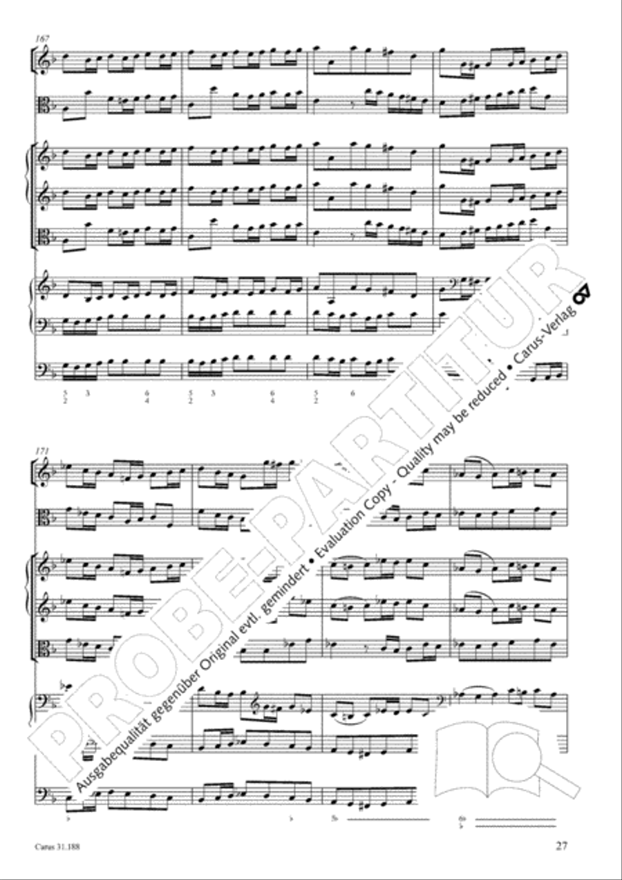 I have placed all my confidence (Ich habe meine Zuversicht) 4-Part scores gallery preview page 28