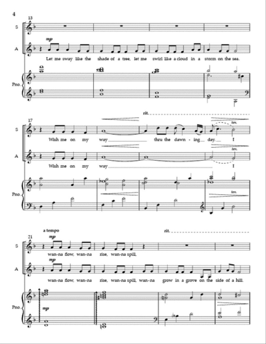 Flight (Full Score and Parts) SSA scores gallery preview page 3