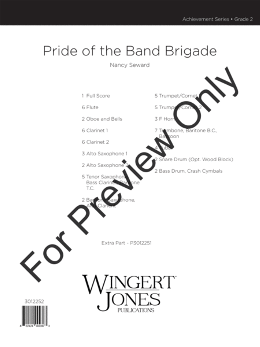 Pride Of The Band Brigade (Score) Concert Band scores gallery preview page 2
