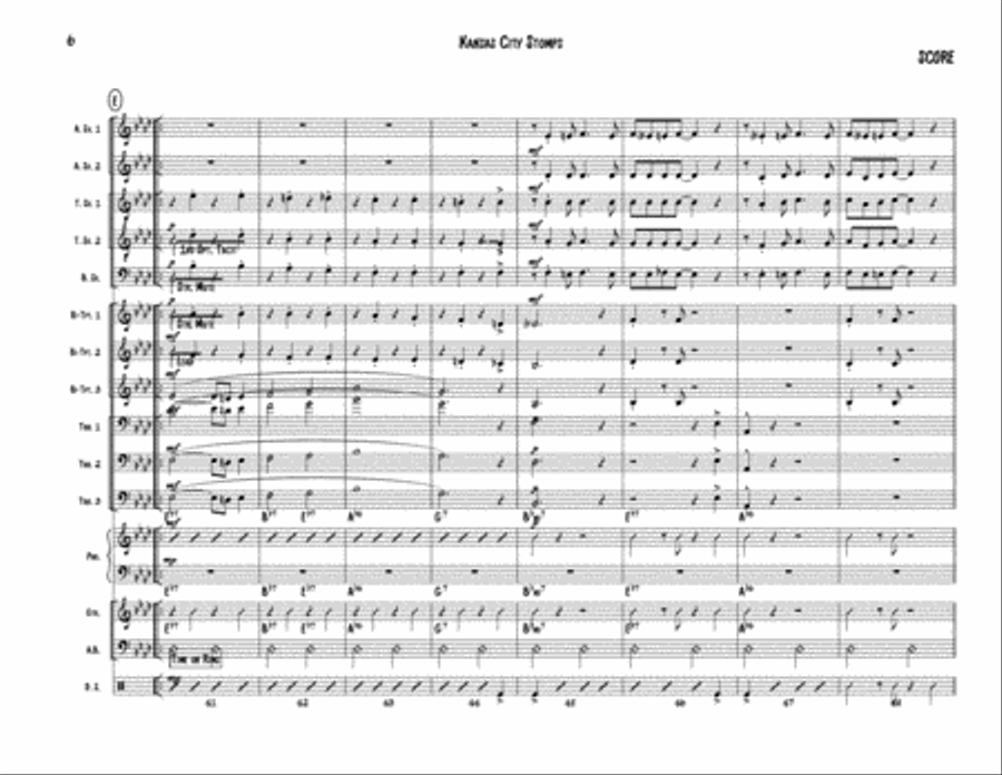 Kansas City Stomps - Score Jazz Ensemble scores gallery preview page 6