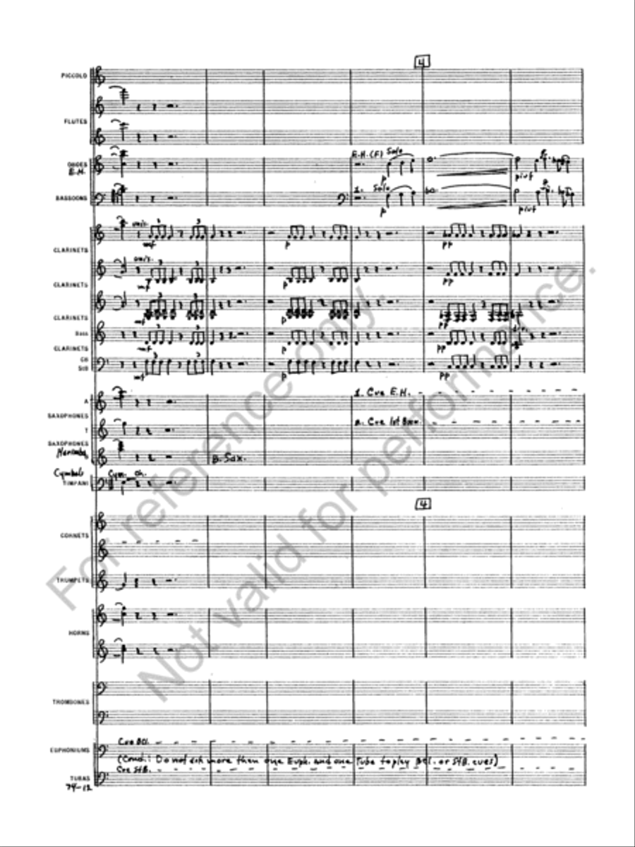 Capriccio Italien Concert Band scores gallery preview page 14