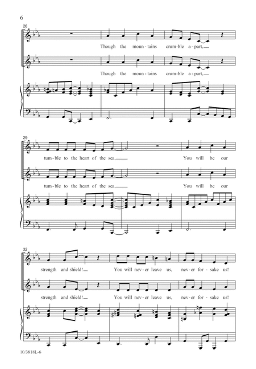 We Praise Your Name Unison Choir scores gallery preview page 6