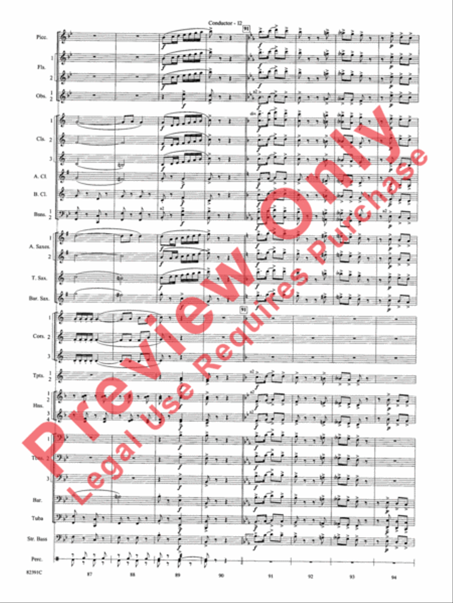 Bugler's Holiday Concert Band scores gallery preview page 15