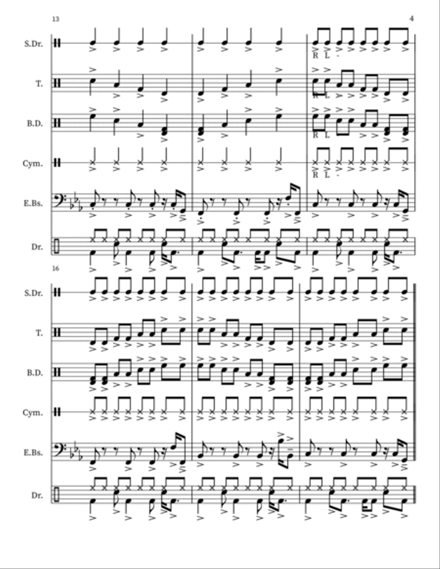 The Magic Of The Groove The Magic Of The Groove Marching Band scores gallery preview page 4