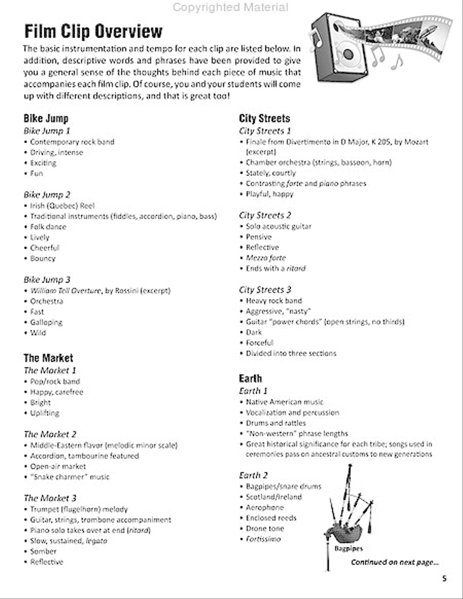 Music Makes the Scene: The Sequel Activity Books scores gallery preview page 4