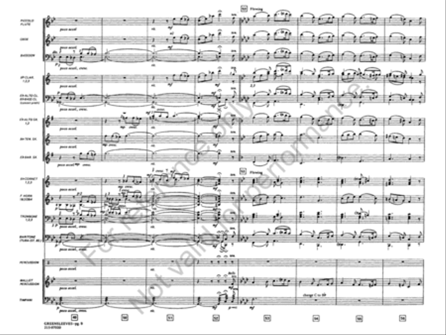 Greensleeves Concert Band scores gallery preview page 10