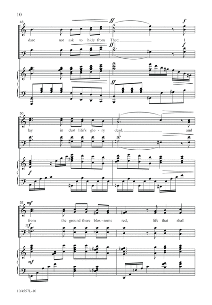 O Love That Will Not Let Me Go 4-Part scores gallery preview page 11