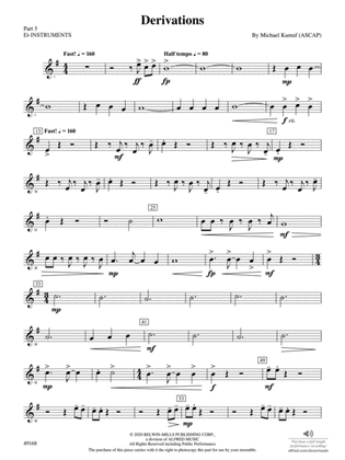 Derivations: Part 5 - E-flat Instruments