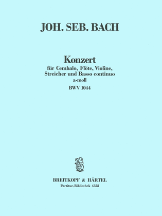 Book cover for Concerto in A minor BWV 1044