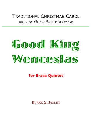 Good King Wenceslas for brass quintet