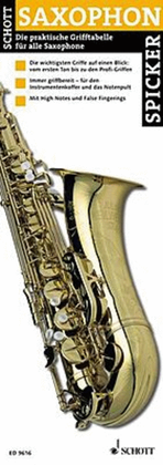 Book cover for Schott Saxophone Fingering Chart