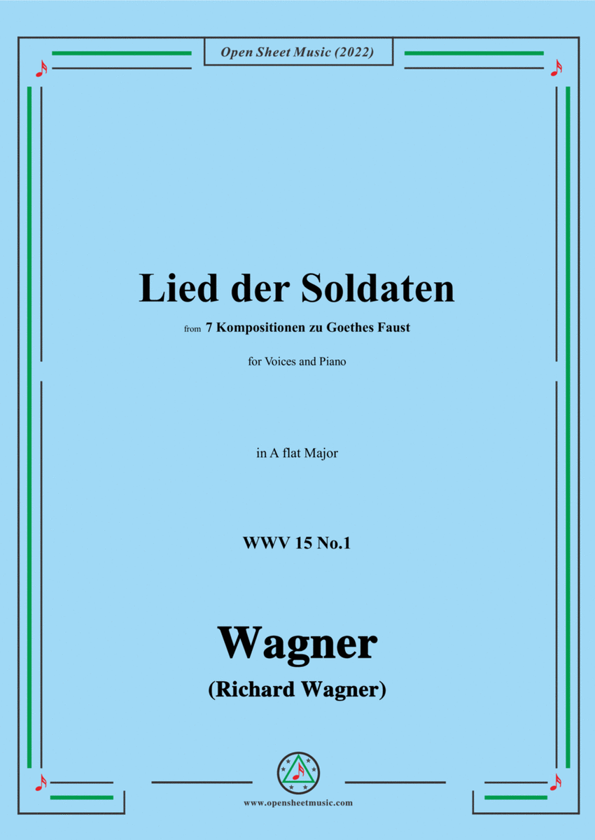 R. Wagner-Lied der Soldaten,in A flat Major,WWV 15 No.1 image number null