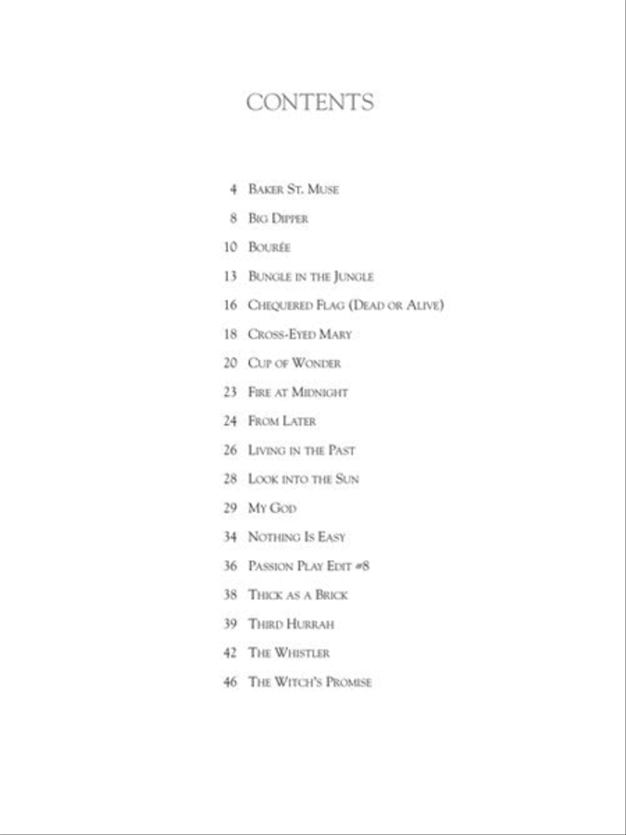 Jethro Tull – Flute Solos Flute Solo scores gallery preview page 4