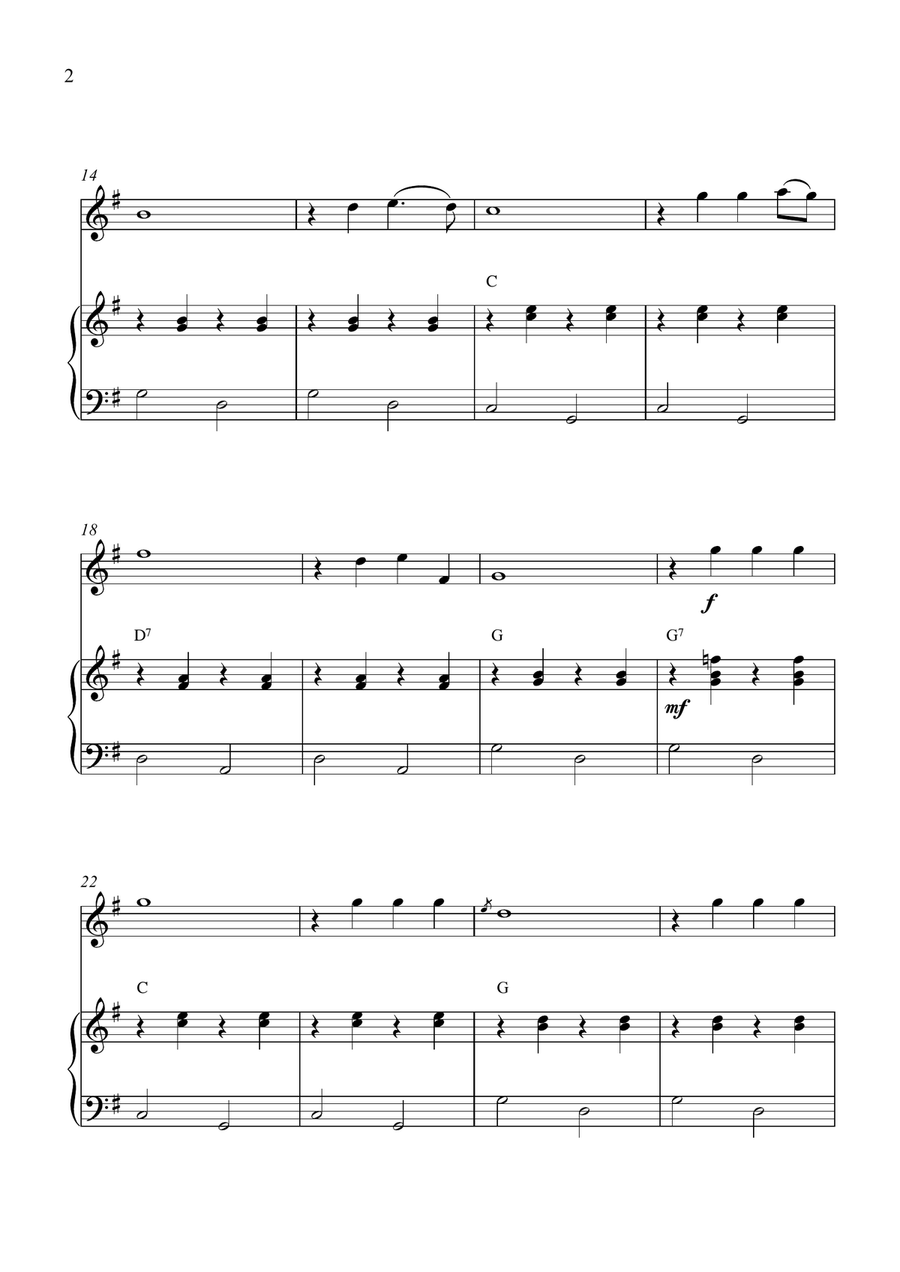 Your Cheatin' Heart Flute Solo scores gallery preview page 2