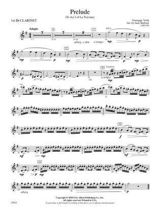 Prelude: 1st B-flat Clarinet