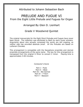 Prelude and Fugue VI (Woodwind Quintet)
