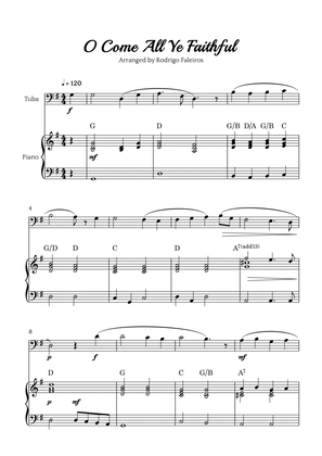 O Come All Ye Faithful (for tuba and piano accompaniment)