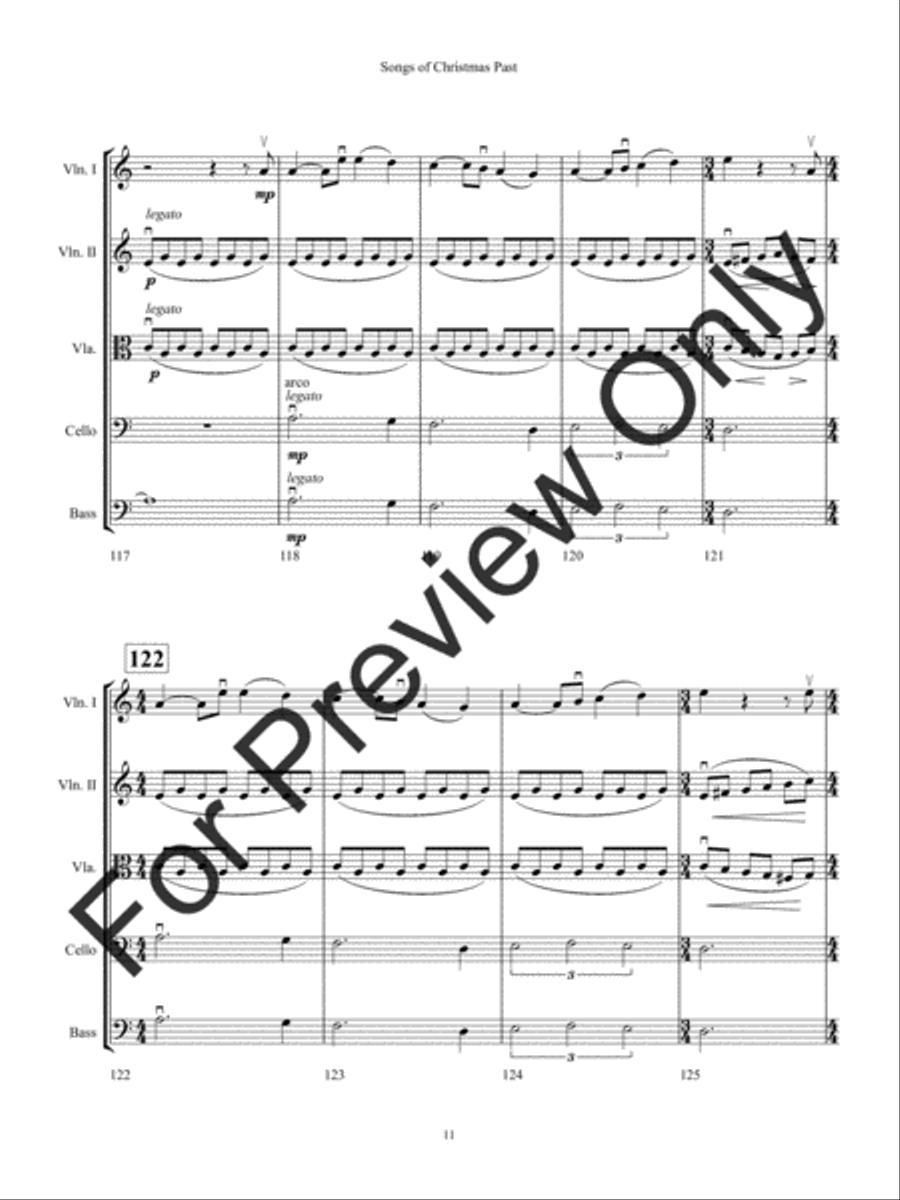 Songs of Christmas Past Songs of Christmas Past String Orchestra scores gallery preview page 14