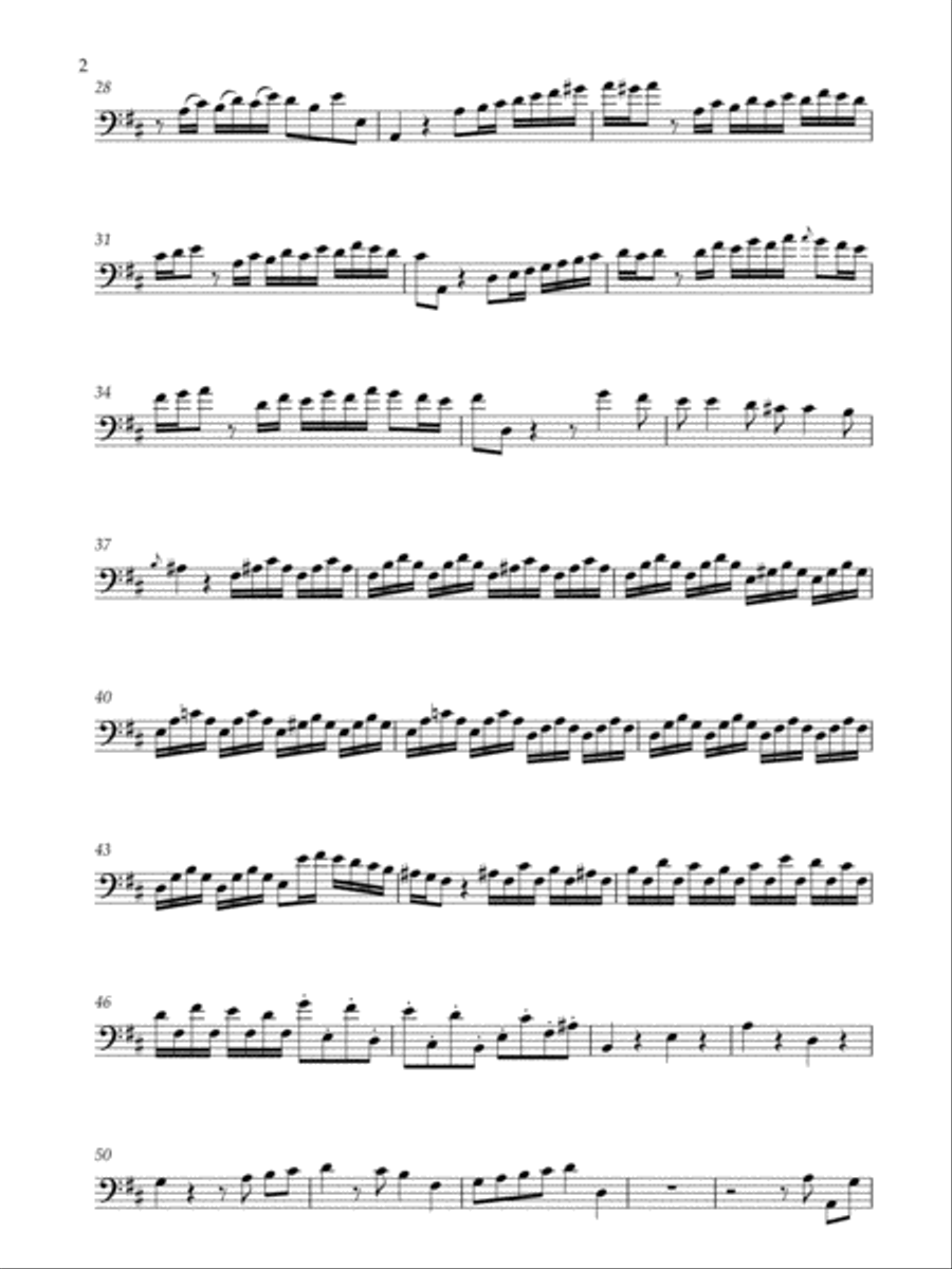 Concert for violone and orchestra (Double Bass) Double Bass scores gallery preview page 4
