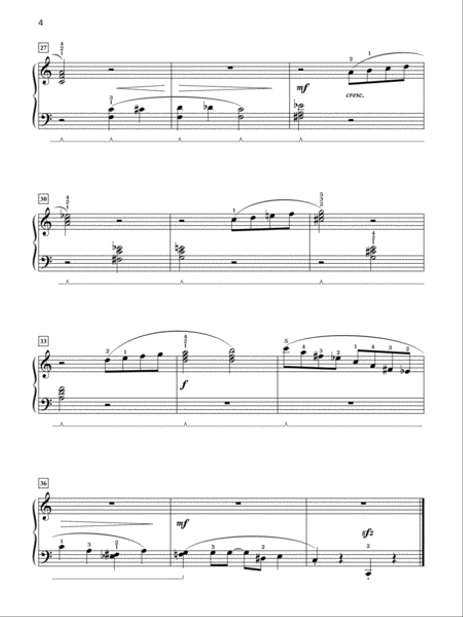 Grand One-Hand Solos for Piano, Book 5: 8 Intermediate Pieces for Right or Left Hand Alone Piano Method scores gallery preview page 4
