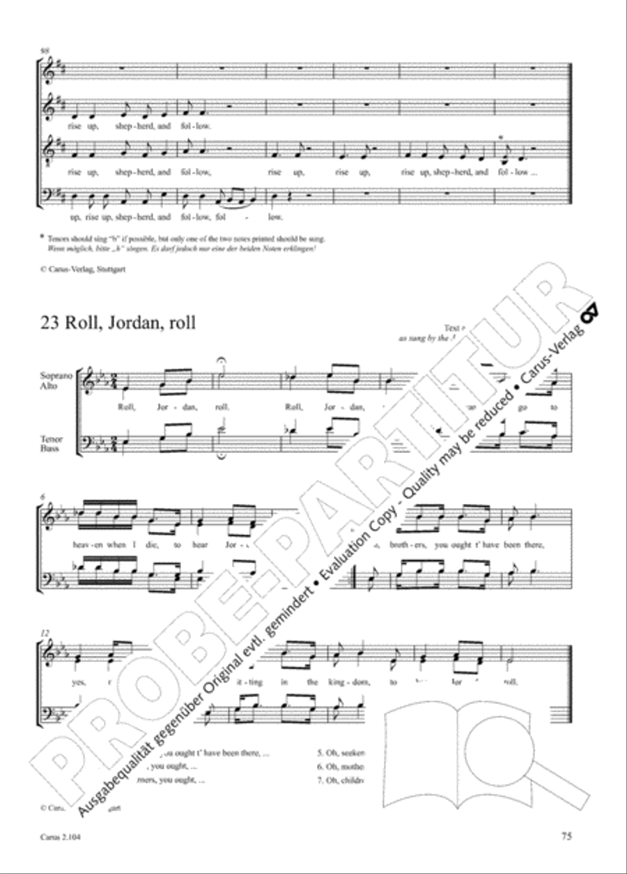 Hallelujah. Gospels and Spirituals for mixed choir Mixed Choir scores gallery preview page 63