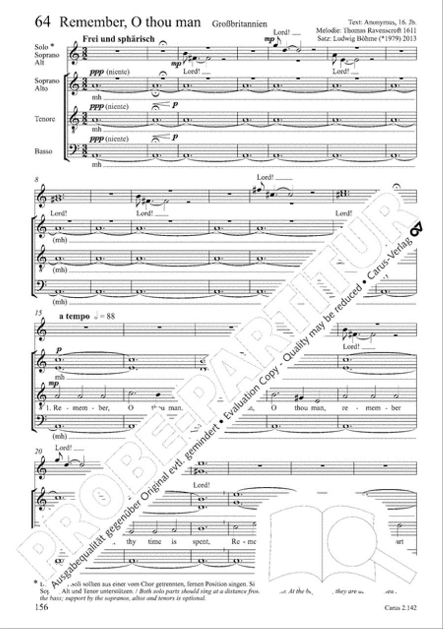Christmas Carols of the World. Choral collection 4-Part scores gallery preview page 126