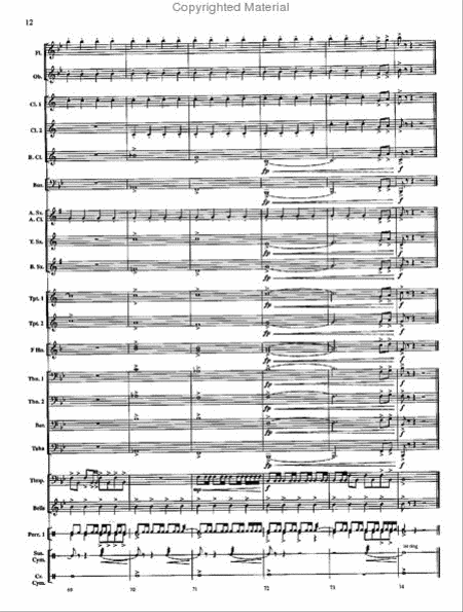 On Freedom's Wings On Freedom's Wings Concert Band scores gallery preview page 13