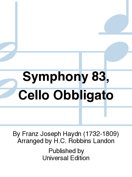 Symphony 83, Cello Obbligato