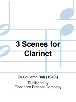 Book cover for 3 Scenes For Clarinet