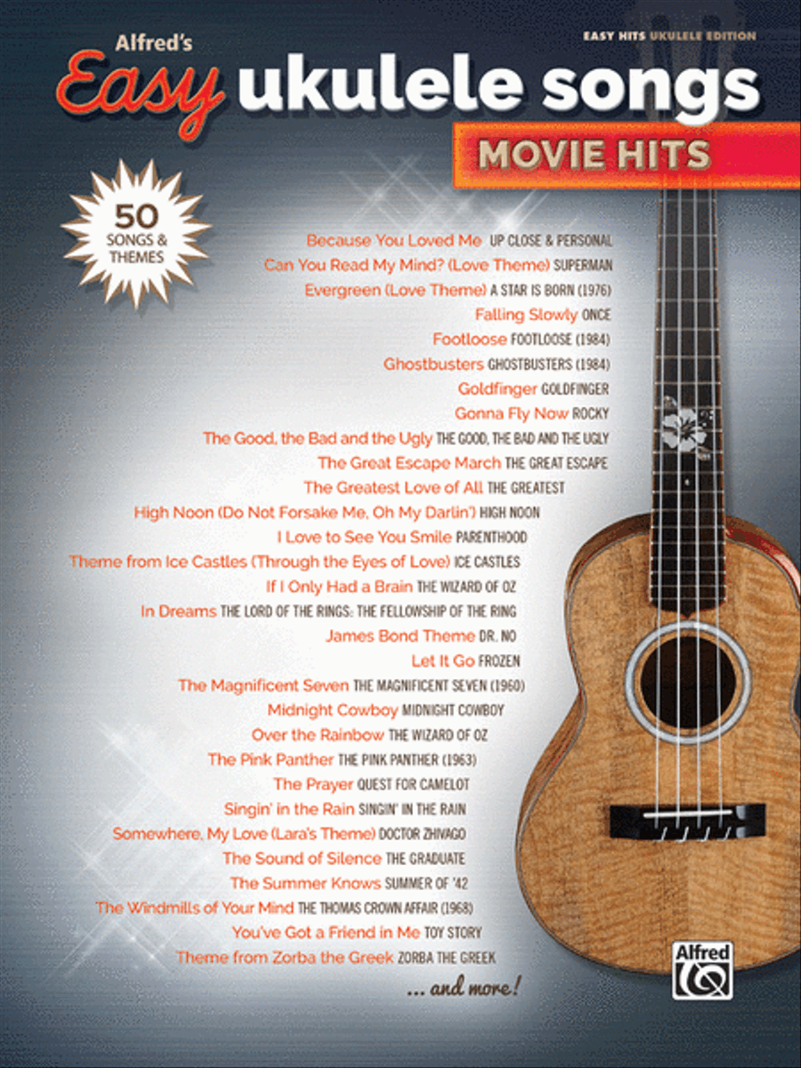 Alfred's Easy Ukulele Songs -- Movie Hits Ukulele scores gallery preview page 1