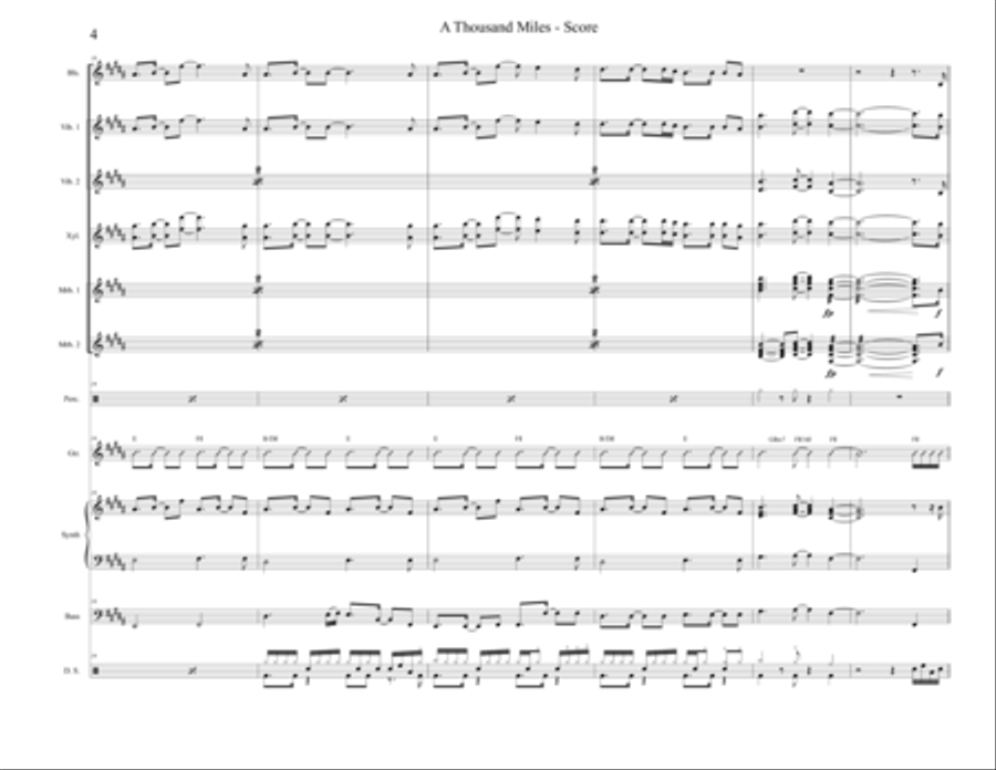 A Thousand Miles School and Community scores gallery preview page 4