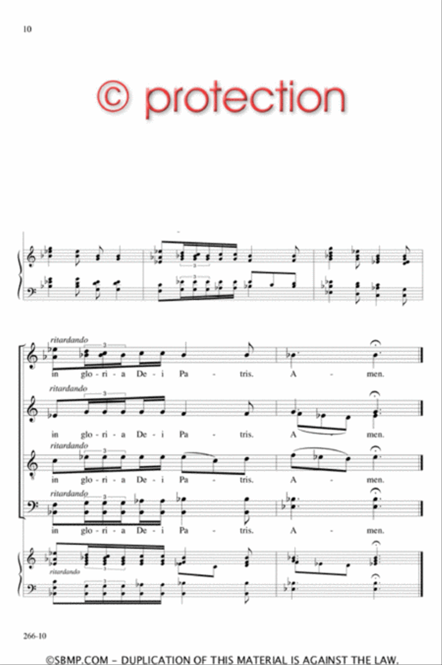 Gloria from Missa Brevis in Honorem Beata Maria Virginis - SATB Octavo 4-Part scores gallery preview page 9