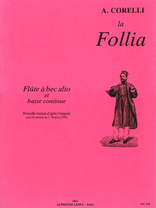 Corelli/veilhan La Follia Treble Recorder & Basso Continuo Book